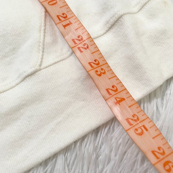 Women Evereve Zoey Sleeveless Hoodie Casual Minimalist in Cream Size Large - Picture 5 of 8